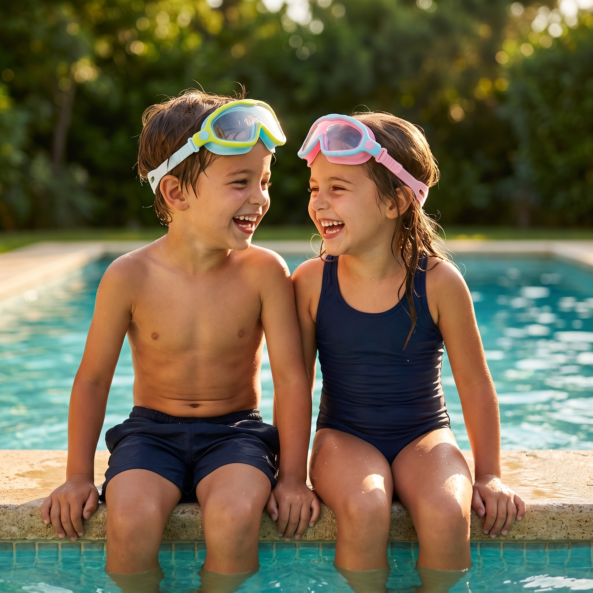 Lunettes de natation enfant anti-fuite et anti-buée